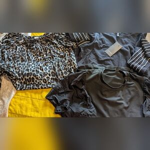 Lot Of 3 Women's Blouses, Michael Kors, Jones New York And Shein Sizes Sm &  Med